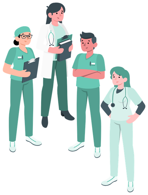 Freundliches, vielfältiges Pflege- und Gesundheitsteam
